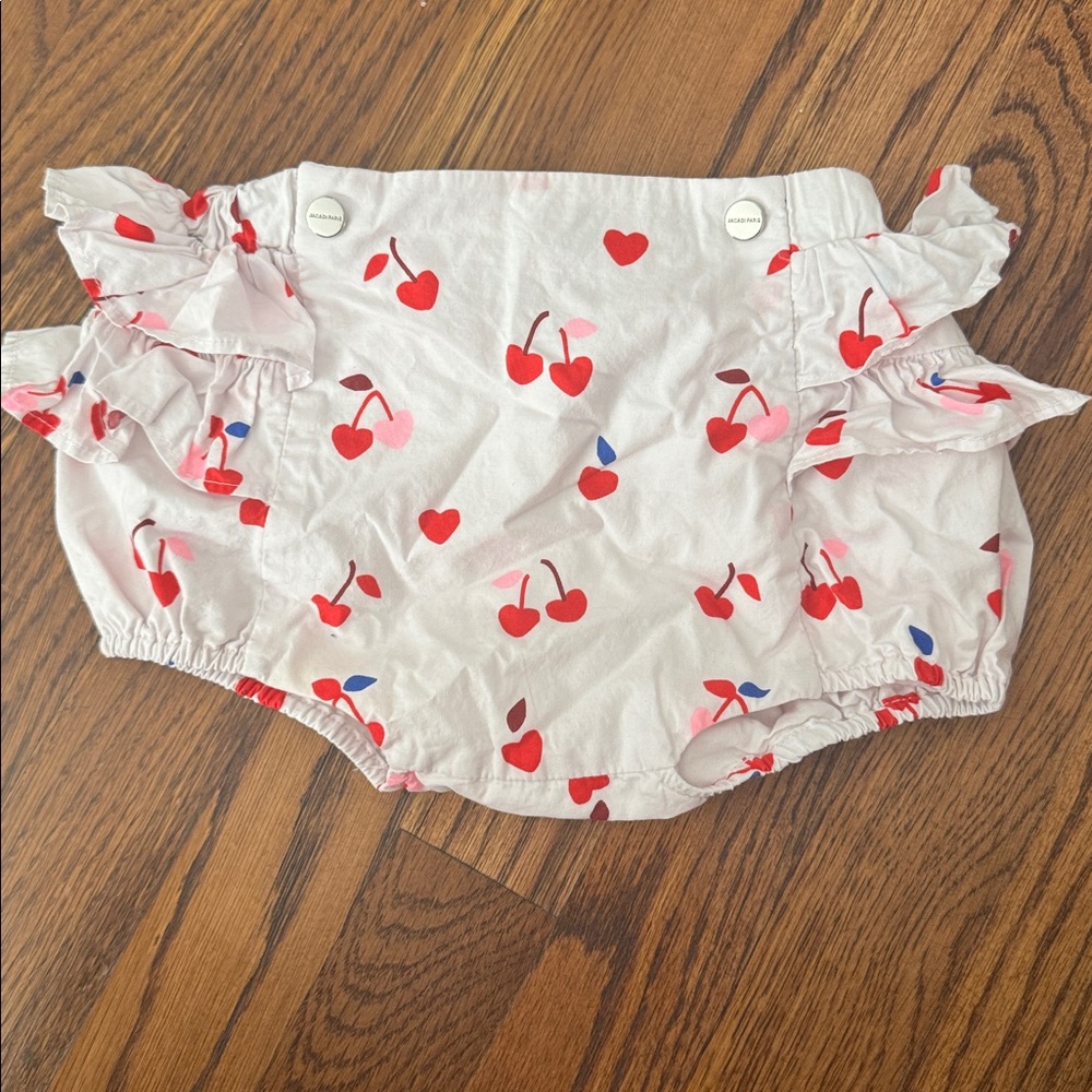 Jacadi Cherry Print Baby Bloomers size 6M